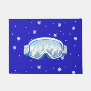 Felpudo Esquiar Goggles, danza de copas de nieve