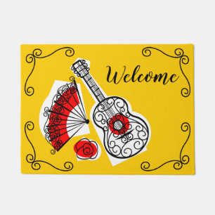 Felpudo Esquinas de Souvenirs Españoles Bienvenido Doormat