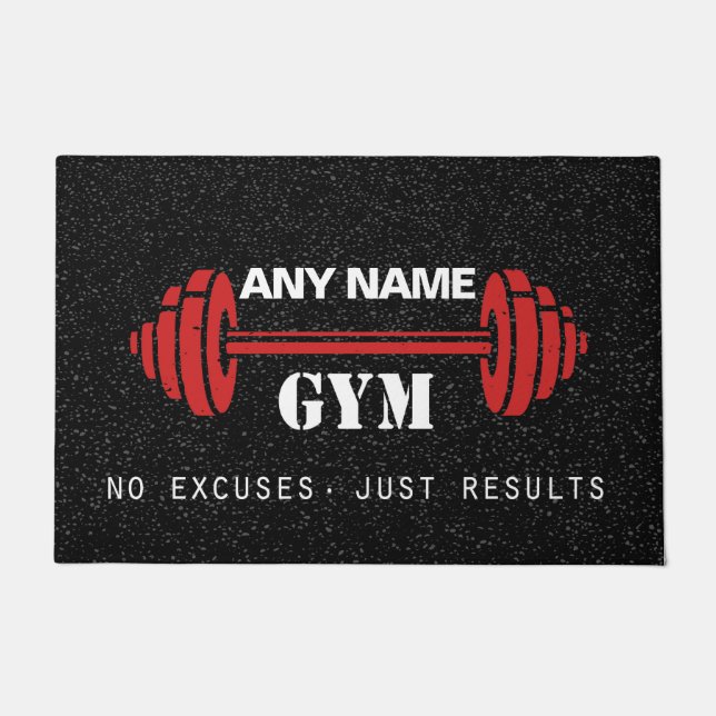 Felpudo Estaca personalizada de puertas de gimnasio para u (Anverso)