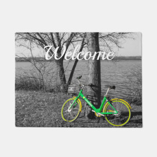 Felpudo Estacionado En La Roca Blanca Seleccionar Doormat 