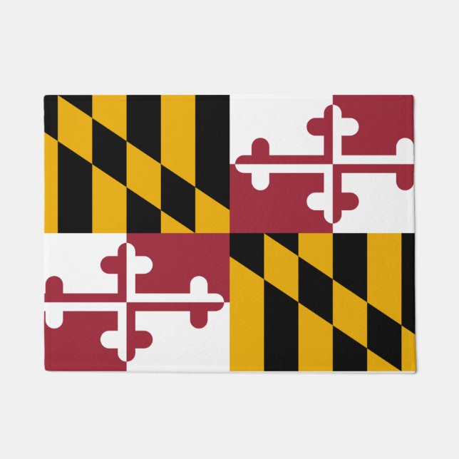 Felpudo Estado de Maryland y Bandera de Maryland/Estados U (Anverso)