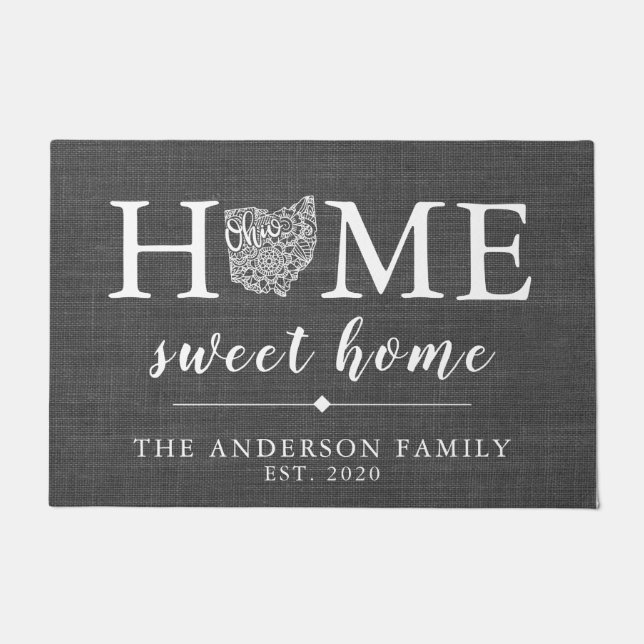 Felpudo Estado personalizado de OHIO (Anverso)