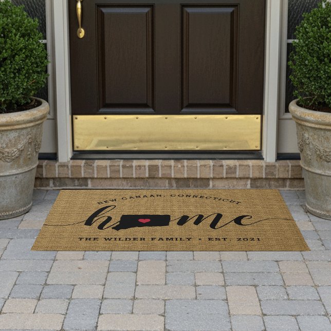 Felpudo Estado residencial personalizado de Connecticut (Subido por el creador)