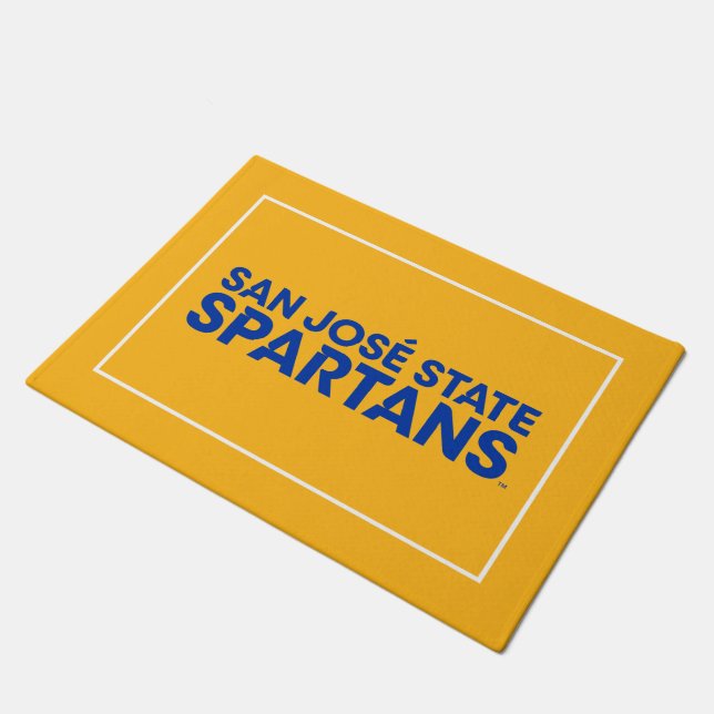 Felpudo Estado Spartans Wordmark de San Jose (Angular)