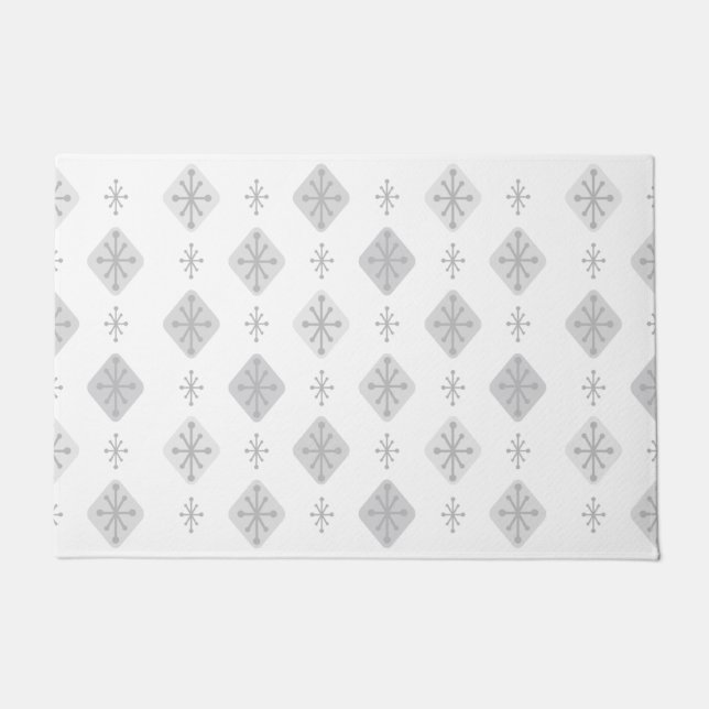 Felpudo Estallidos del siglo XX Diamantes Gris claro (Anverso)