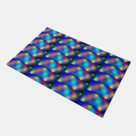 Felpudo Estampa colorida, 'escama quadrada'.