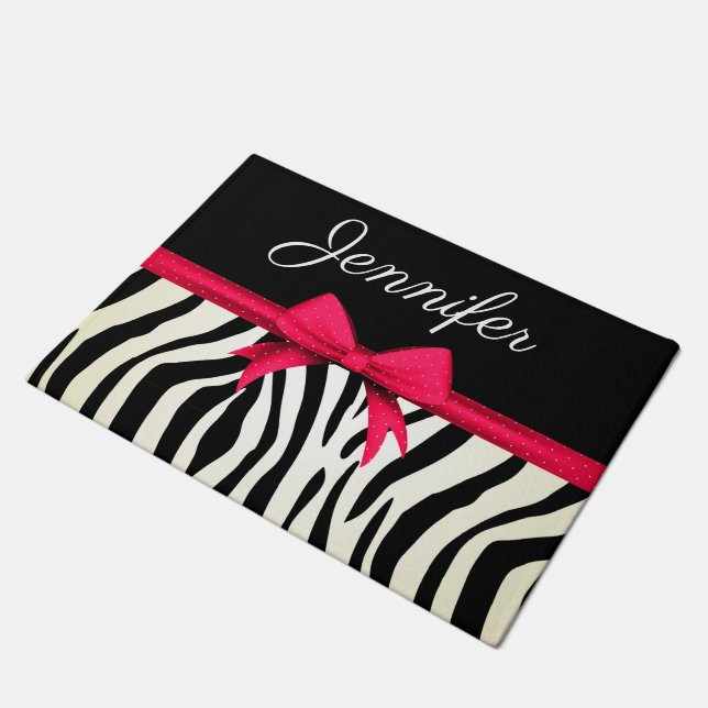 Felpudo Estampado de Cebra (Angular)