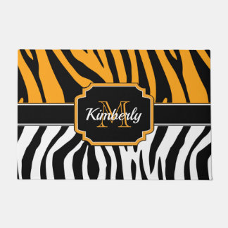 Felpudo Estampado de zebra lindo