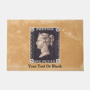 Felpudo Estampilla Penny Black Postage