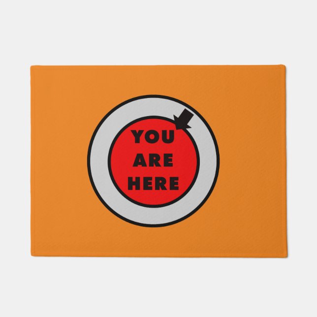 Felpudo Estás aquí gracioso (Anverso)