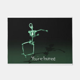 Felpudo Estás invitado a Skeleton Funny Door Mat