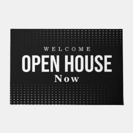 Felpudo Estate Open House Modern Chic Black 