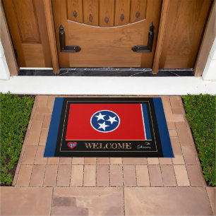 Felpudo Estatua de la casa de bandera Tennessee/Sports, Es