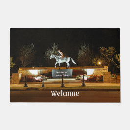 Felpudo Estatua de la puerta de Saratoga, bailarina nativa