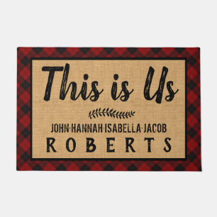 Felpudo Este es el Personalizado de la placa de verificaci