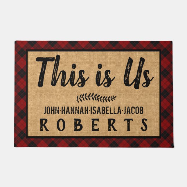 Felpudo Este es el Personalizado de la placa de verificaci (Anverso)