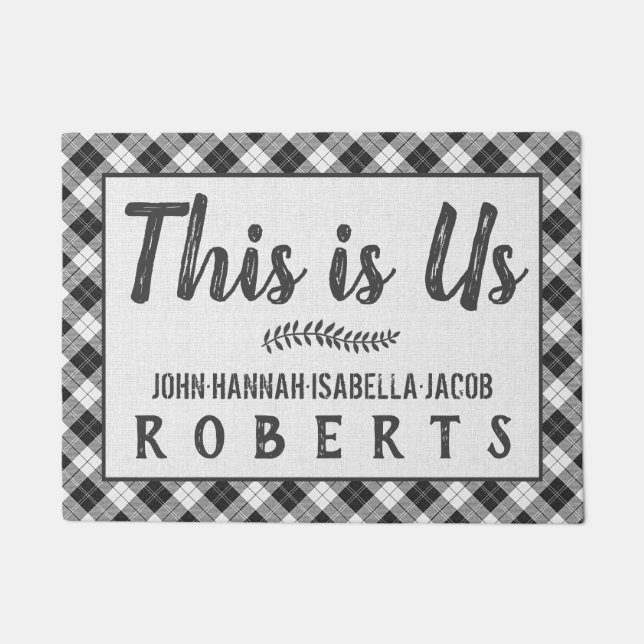 Felpudo Este es el Personalizado de la placa de verificaci (Anverso)