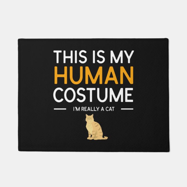 Felpudo Este es mi disfraz humano. Soy realmente una camis (Anverso)