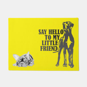Felpudo Este gran y pequeño perro felino personaliza