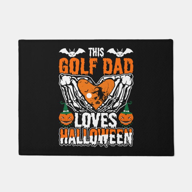 Felpudo Este Papá Golf Ama Halloween (Anverso)