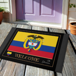 Felpudo Estera de casa colombiana, deportes de bandera col