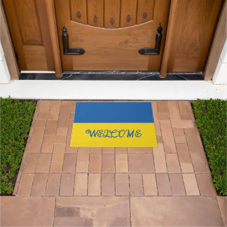 Felpudo Estera de la puerta de bienvenida de la bandera de