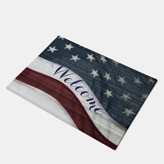 Felpudo Estera de puerta americana rústica (Angular)