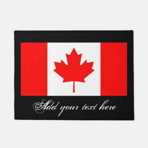 Felpudo Estera de puerta canadiense de la bandera con