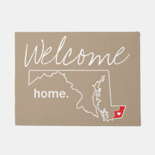 Felpudo Estera de puerta casera del condado de Maryland -