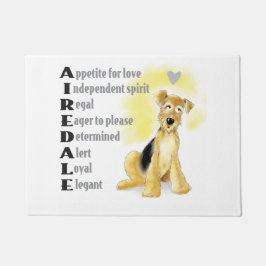 Felpudo Estera de puerta de Airedale