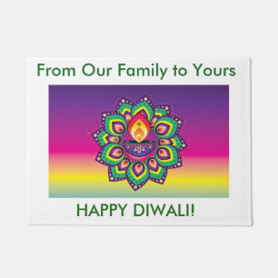 Felpudo Estera de puerta de Diwali