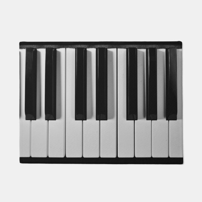 Felpudo Estera de puerta de encargo del teclado de piano (Anverso)