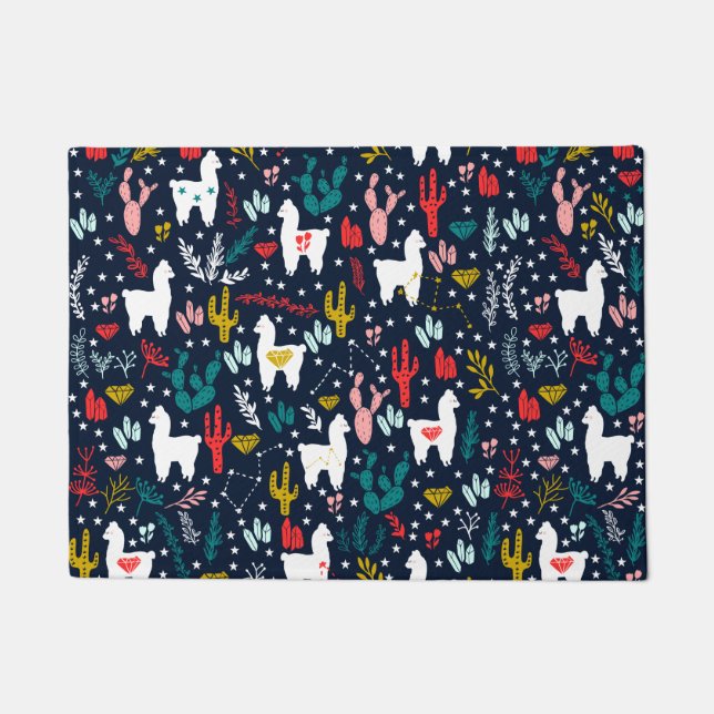 Felpudo Estera de puerta de la alpaca (Anverso)