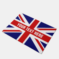 Estera de puerta de la bandera británica Jack para