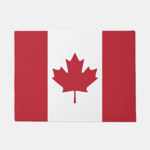 Felpudo Estera de puerta de la bandera de Canadá