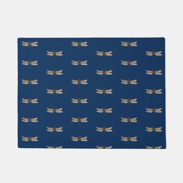 Felpudo Estera de puerta de la libélula (Anverso)