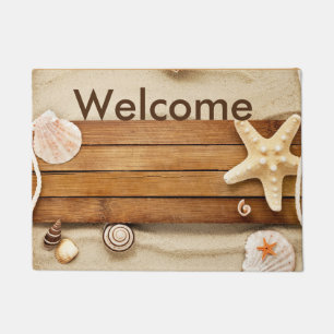 Felpudo Estera de puerta de la playa del "Seashell