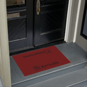 Felpudo Estera de puerta de las salidas de las llegadas