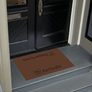 Felpudo Estera de puerta de las salidas de las llegadas