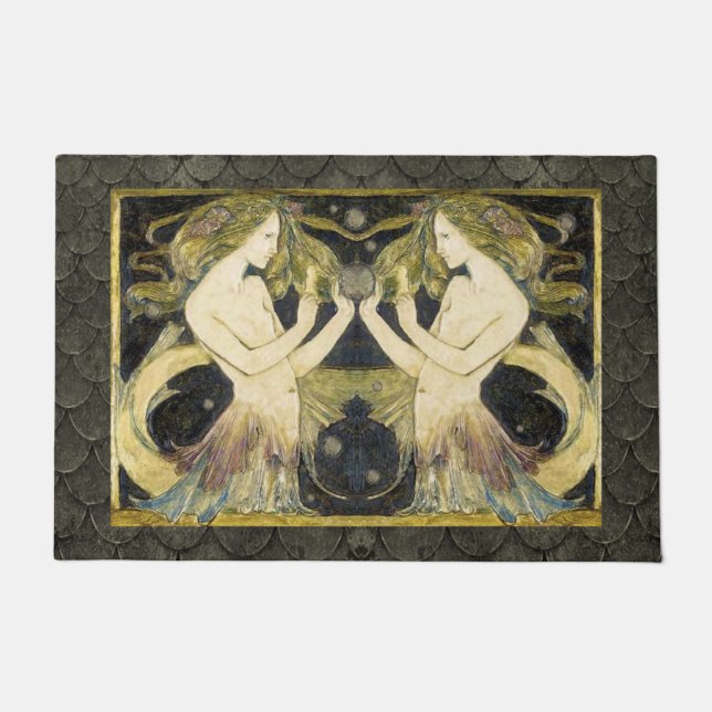 Felpudo Estera de puerta de las sirenas (Anverso)