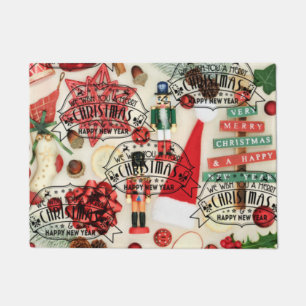 Felpudo estera de puerta de los navidades