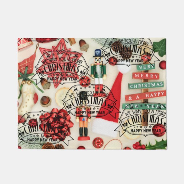 Felpudo estera de puerta de los navidades (Anverso)