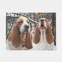 Estera de puerta de maderas Nevado de los perros