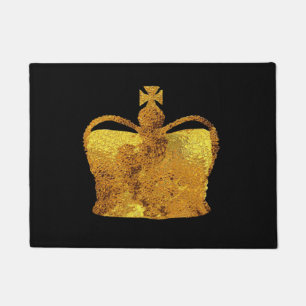 Felpudo Estera de puerta de oro de la corona