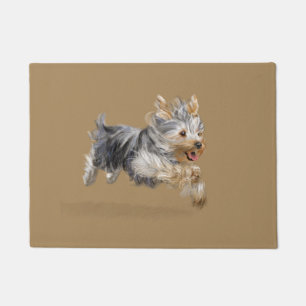 Felpudo Estera de puerta de Yorkie