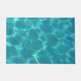 Felpudo Estera de puerta del agua de azules turquesas