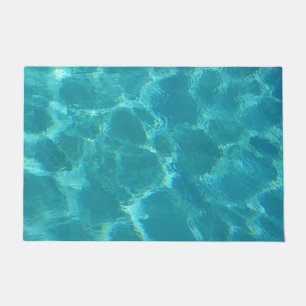 Felpudo Estera de puerta del agua de azules turquesas
