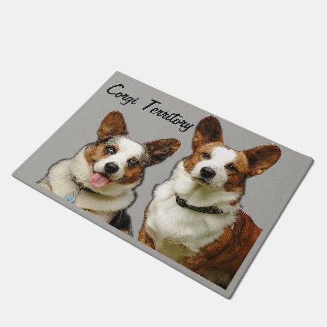 Felpudo Estera de puerta del Corgi (Angular)