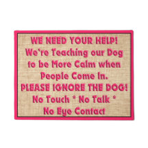 Estera de puerta del entrenamiento del perro