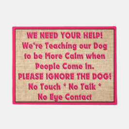 Felpudo Estera de puerta del entrenamiento del perro